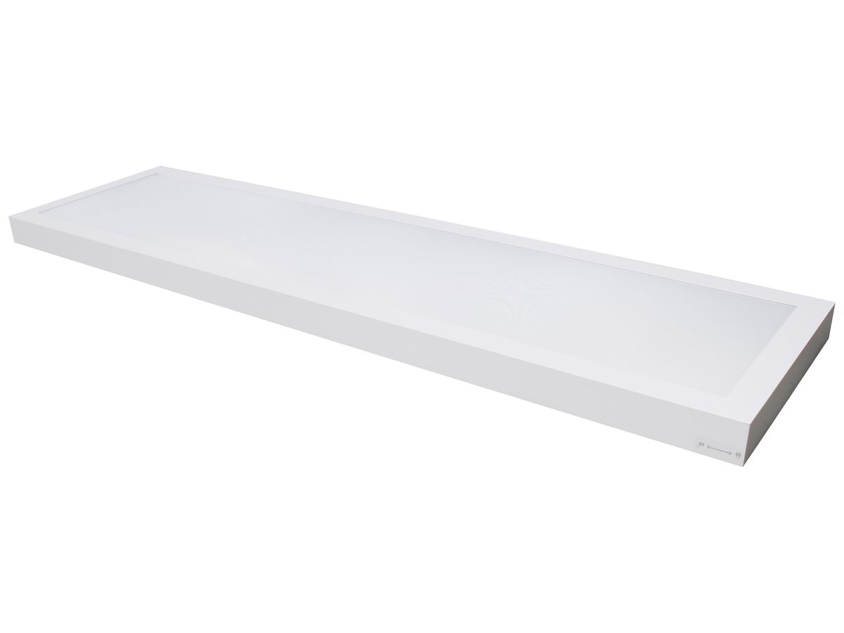 LED-Decken-/Wandleuchte DOTLUX PANELbig-ugr 37W 6110lm IP40 1225×48mm weiss