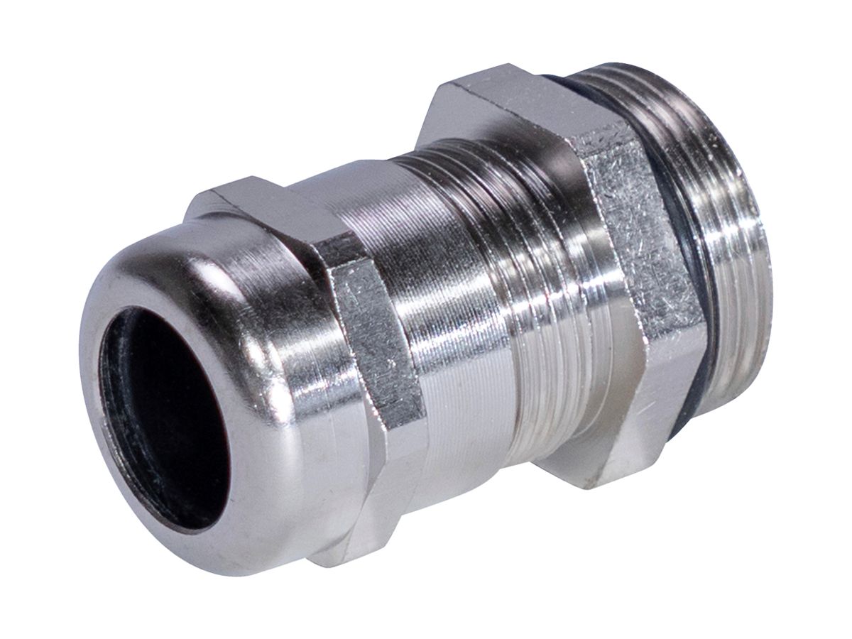 Kabelverschraubung WADI-TEC EMV, M25 für Kabel Ø10…14.5mm 8mm Me vernickelt IP68