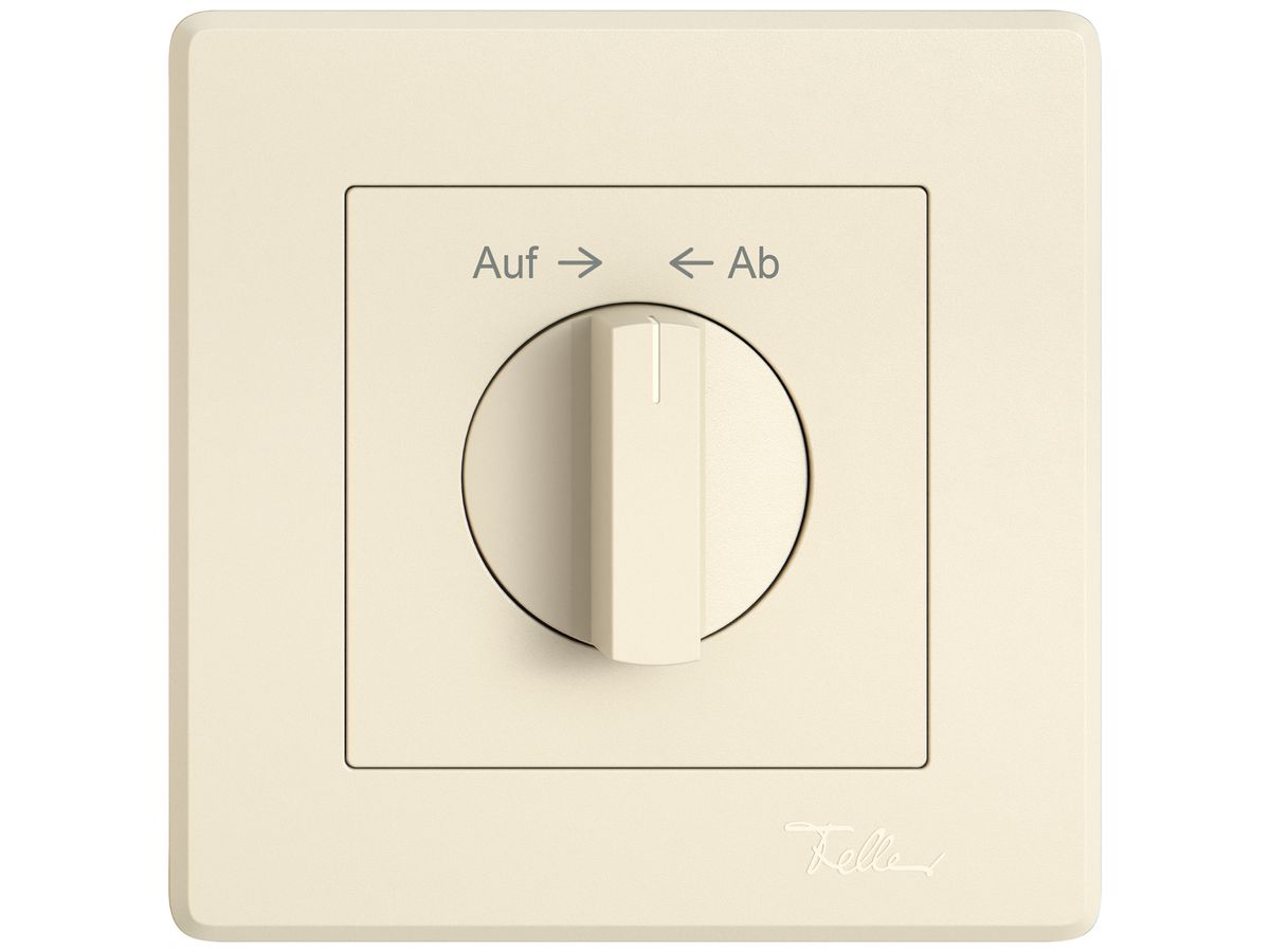 UP-Montageset EDIZIO.liv SNAPFIX® f.Drehschalter m.Griff Auf → ← Ab cr