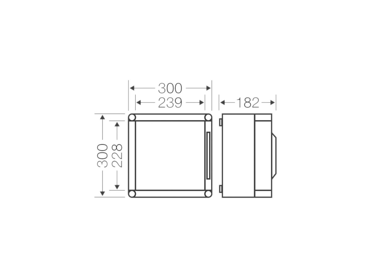 Apparategehäuse Hensel Mi0221