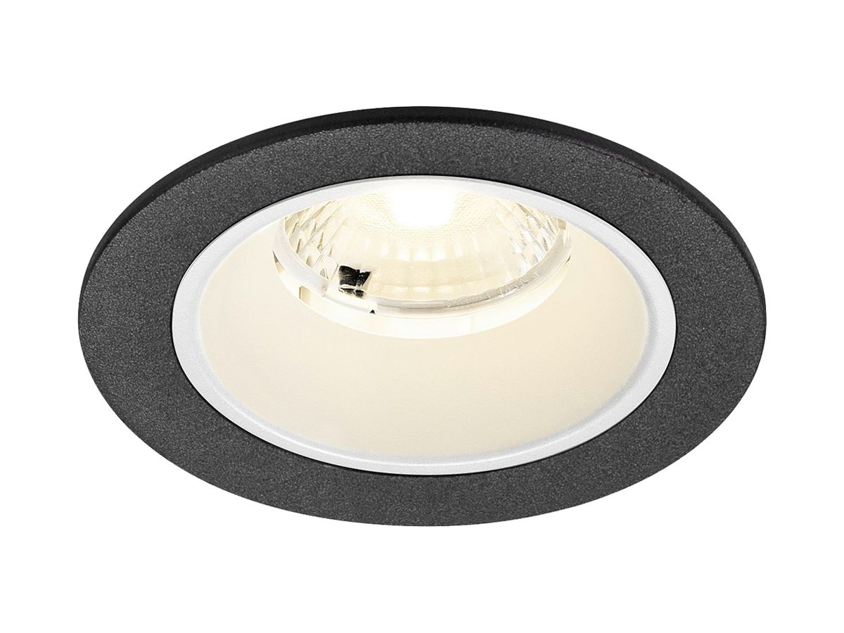 EB-LED-Deckenleuchte SLV NUMINOS S 6.7W 1050lm 4000K MB DALI DIM Ø80×52mm sz/ws