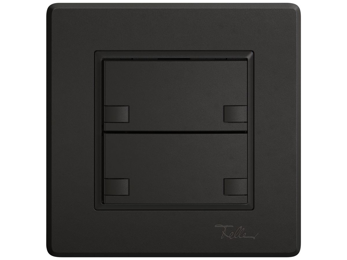 UP-KNX-Taster RGB EDIZIO.liv SNAPFIX® Temperaturfüh.o.LED 2×Taste 2-Tbed.sz