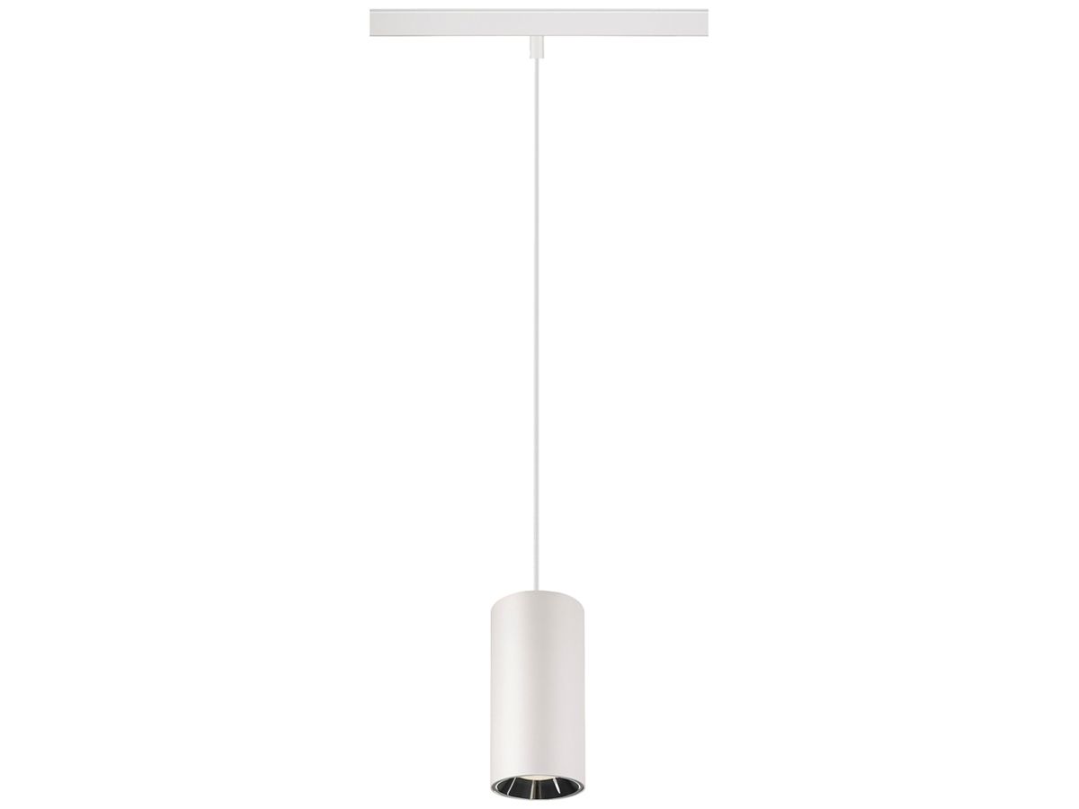 LED-Pendelleuchte SLV NUMINOS S 48V AD 16W 1350lm 940 DALI Ø60 weiss/Silber