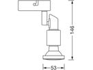 Deckenleuchte LDV LED SPOT GU10 1×2.6W 1×230lm 2700K silber