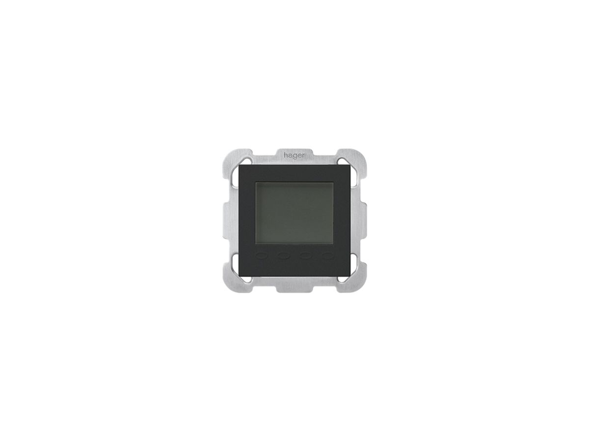 UP-Raumthermostat Hager kallysto B mit Display schwarz
