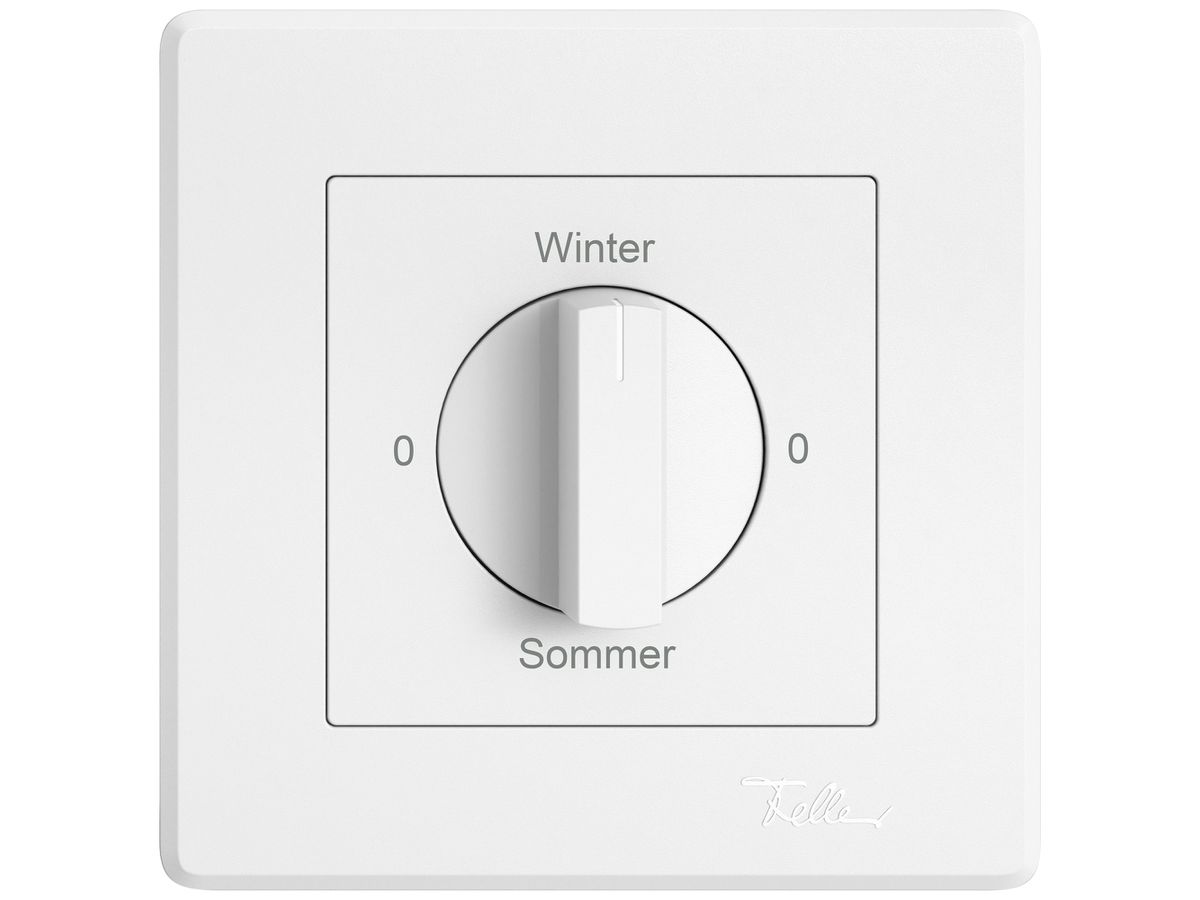UP-Montageset EDIZIO.liv SNAPFIX® f.Drehschalter m.Griff 0-Winter-0-Sommer ws