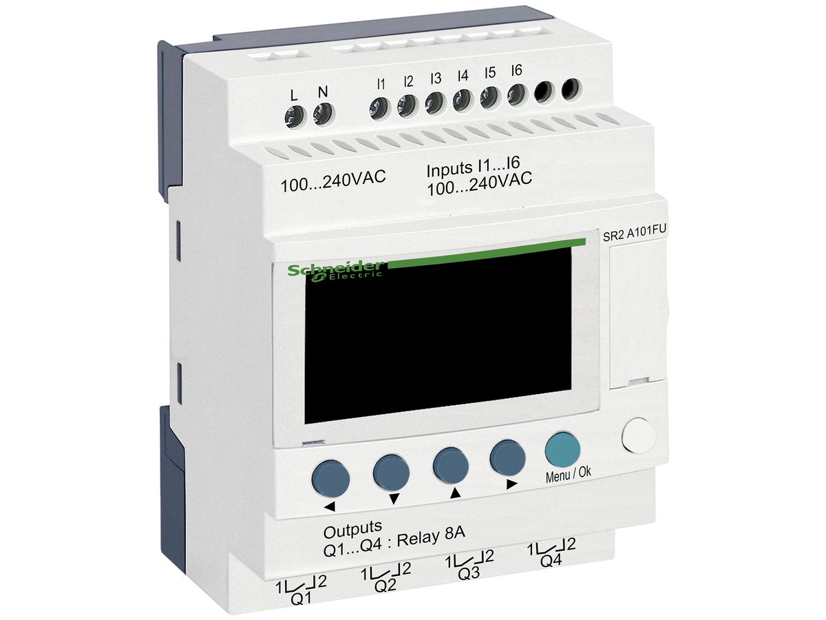 Zelio Logic compact 6 DE/4 DA Relais, 230VAC ohne Uhr