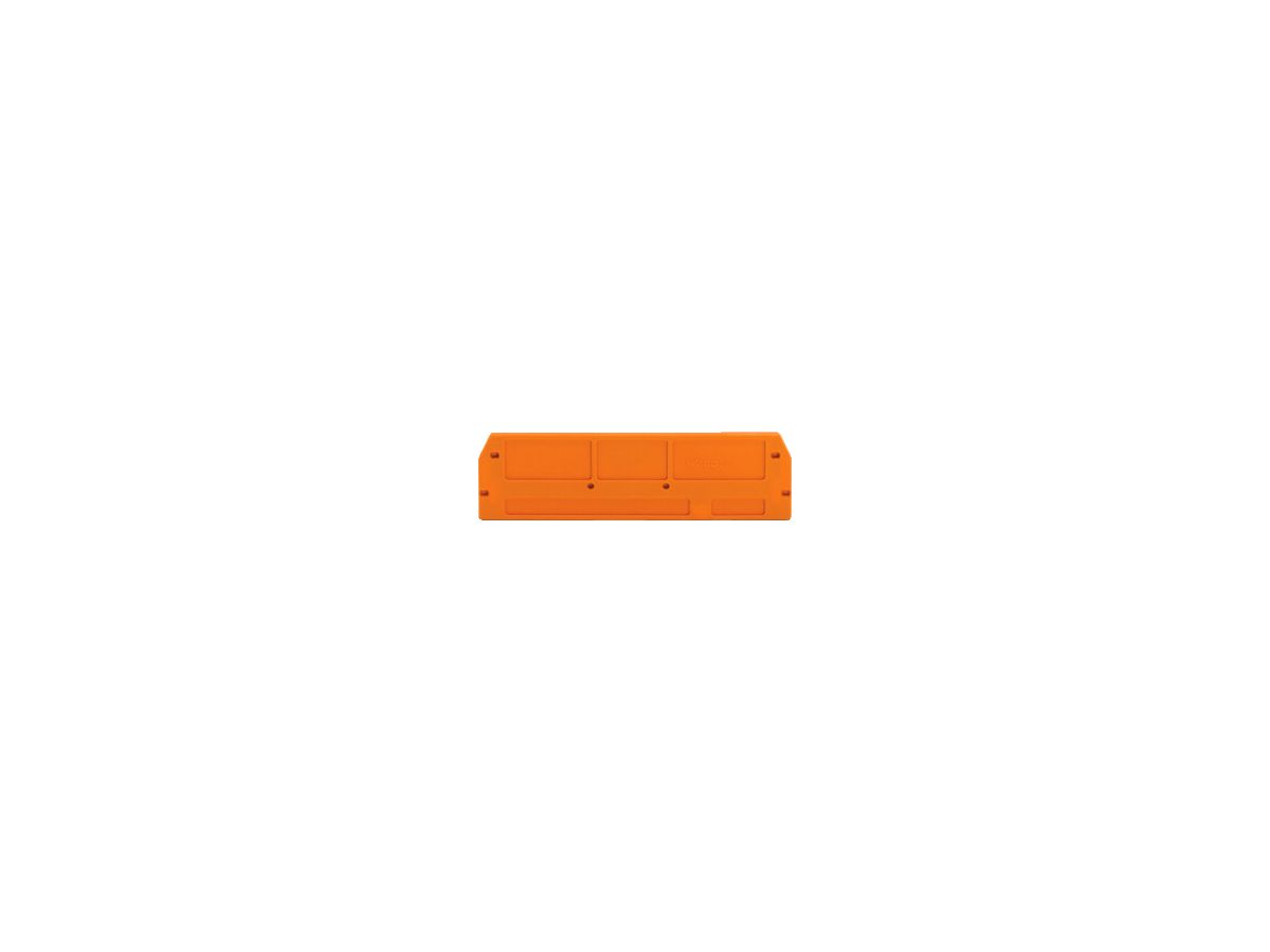 Abschlussplatte WAGO 2.5mm orange
