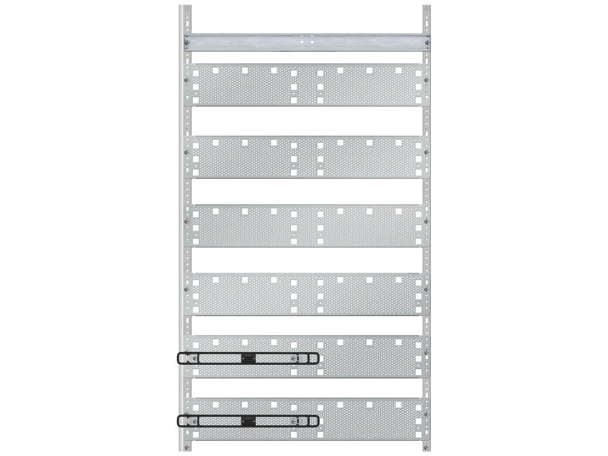 Mediafeld ABB, für Kleinverteiler Leerschränke, 2 feldrig, 6 Reihen Bauhöhe 2