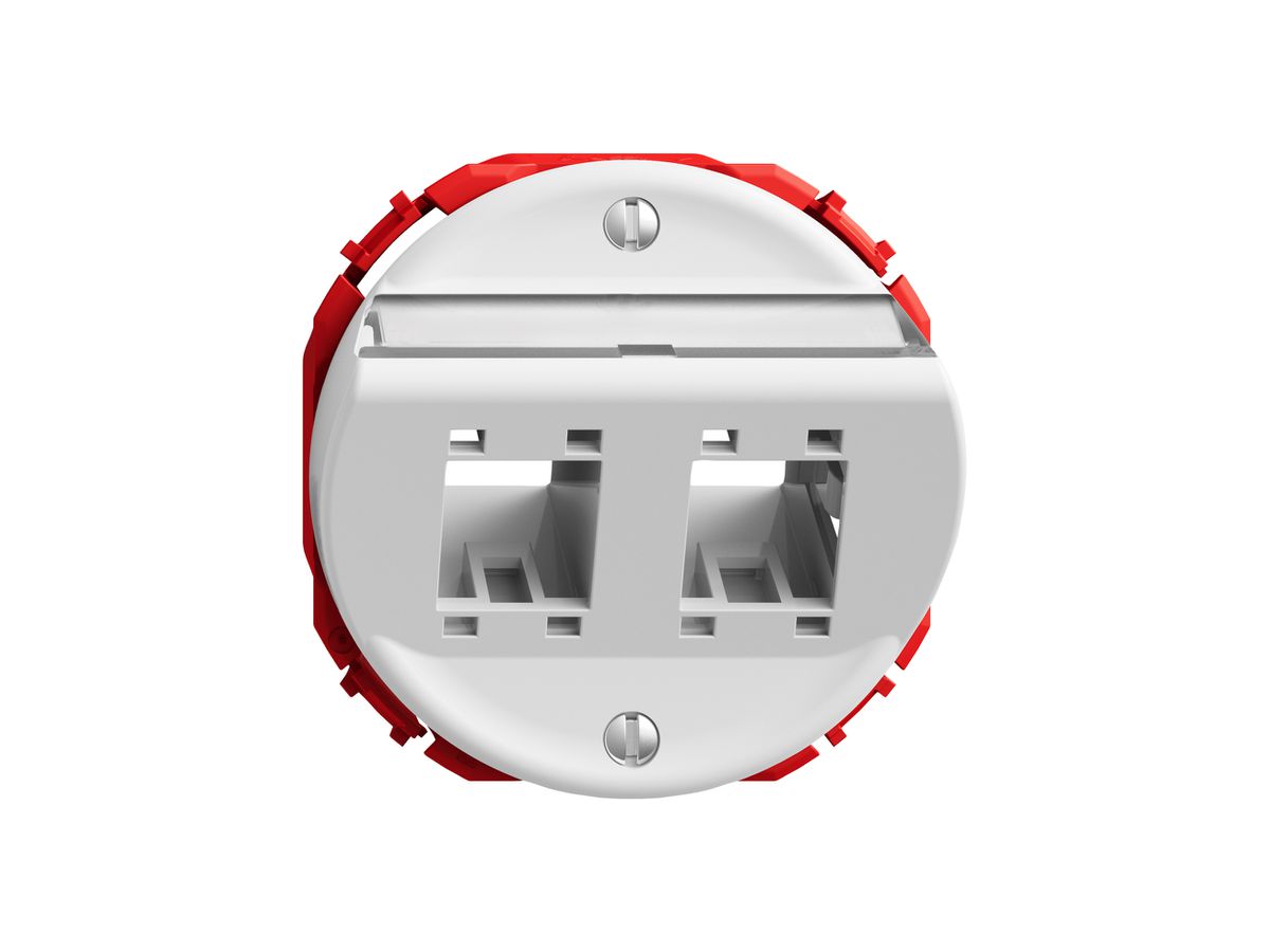Montageset STANDARDdue SNAPFIX® für freenet Kat.5e/6 Adapter schräg 2× ws