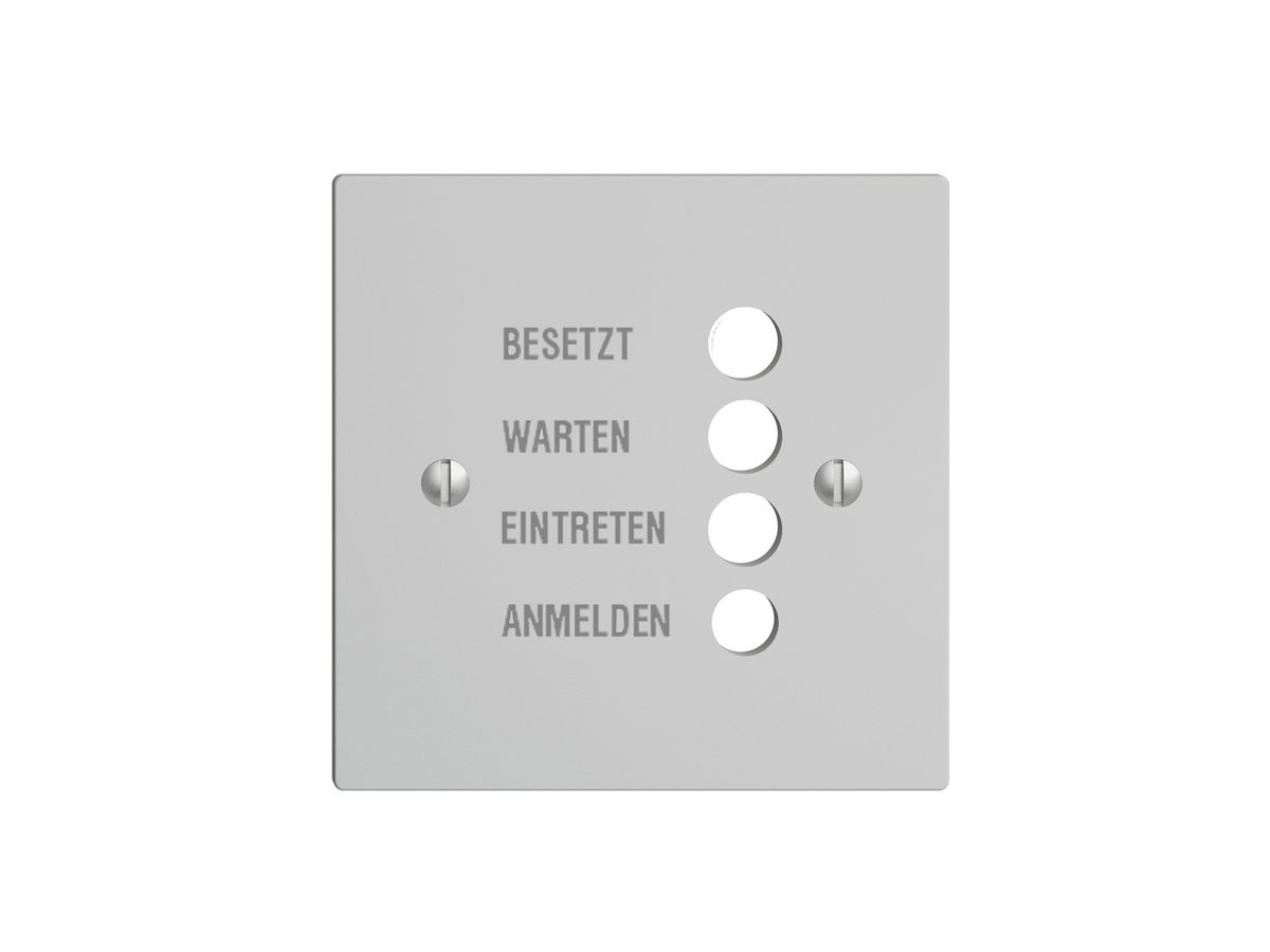 Frontplatte EDIZIOdue hellgrau, deutsch