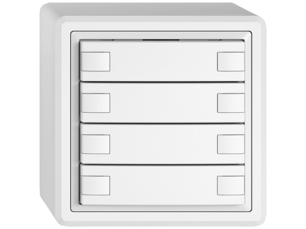 AP-KNX-Taster RGB EDIZIO.liv SNAPFIX® Temperaturfüh.o.LED 8×Taste 1-Tbed.ws
