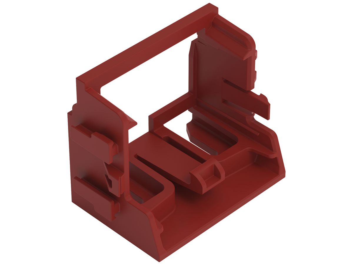 Befestigungsadapter WAGO 221 ohne Zugentlastung 10L×4mm² Schraube rot