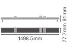 LED-Leuchteinsatz LEDVANCE TruSys® FLEX 1×G5 1498.5mm weiss