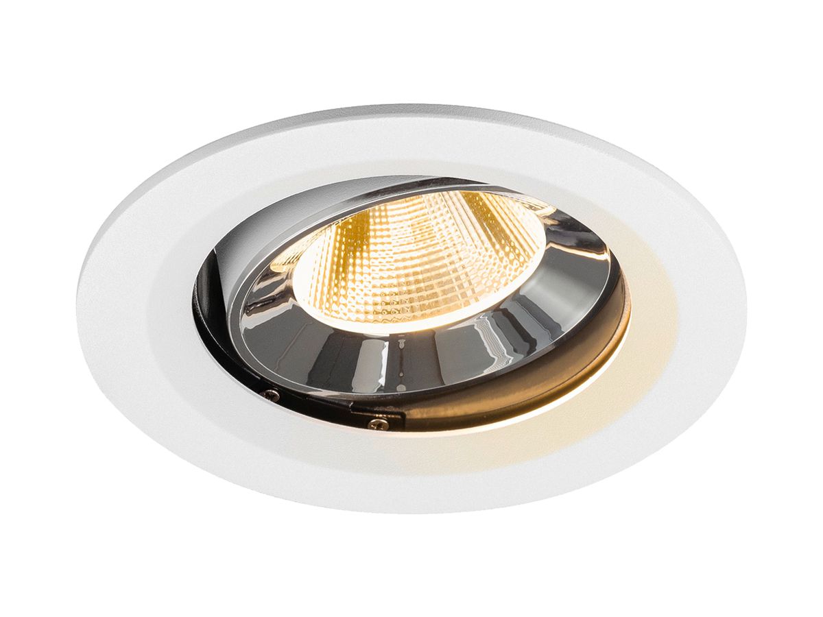 LED-Downlight SLV NUMINOS MOVE M 12W 1800lm 3000K NB DALI Ø120 ws/cr