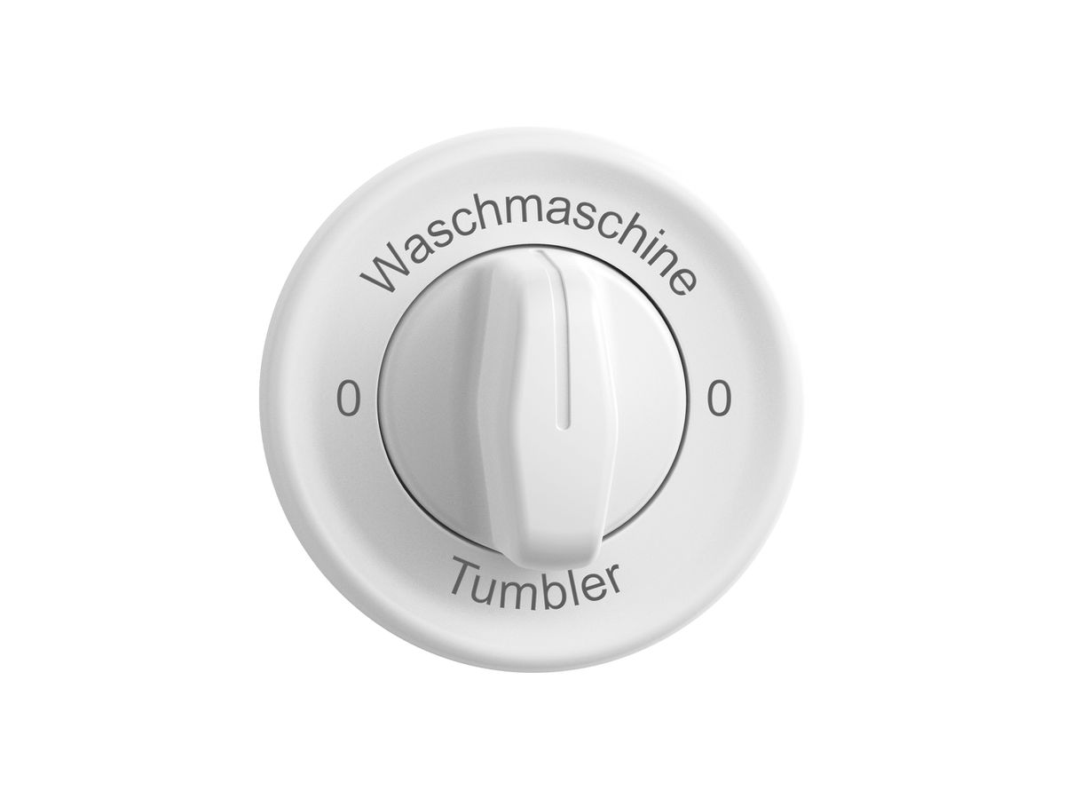 Montageset STANDARDdue SNAPFIX® f.Drehschalter m.Griff 0-Wasch-0-Tumb ws
