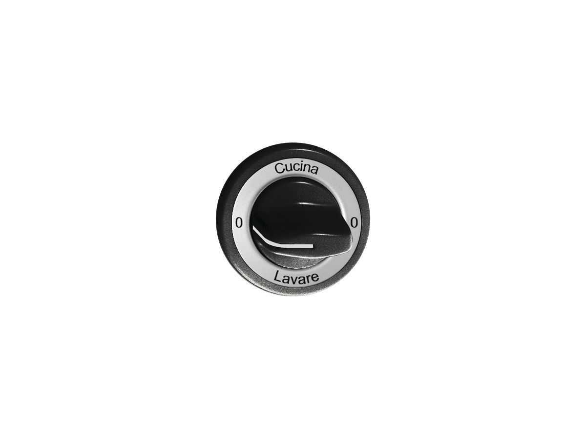 Frontset 0-Cuccina-0-Lavare schwarz für Drehschalter FH