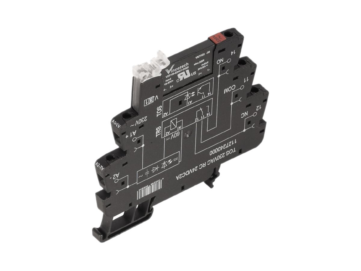 Halbleiterrelais TERMSERIES TOS 230VAC RC-Glied 1S Triac 24…240VAC 1A Schraub