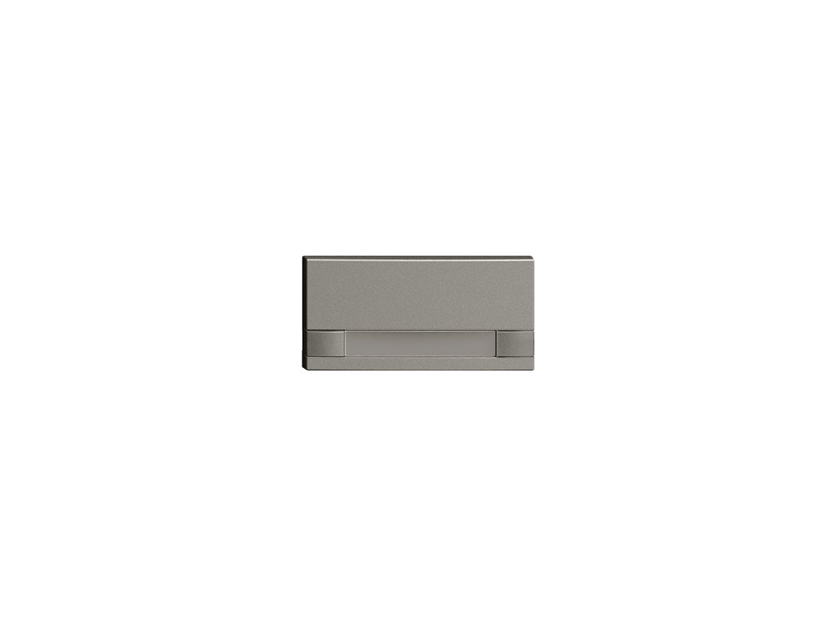 Taste 1/2 KNX/UNI-Taster mit Papiereinlage EDIZIOdue Bedienung 2×1 dunkelgrau