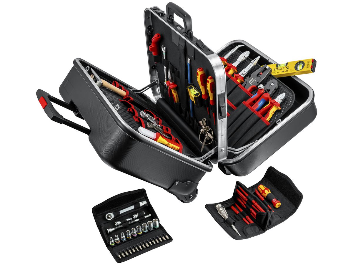 Werkzeugkoffer KNIPEX "BIG Twin Move" Elektro, 63-teilig