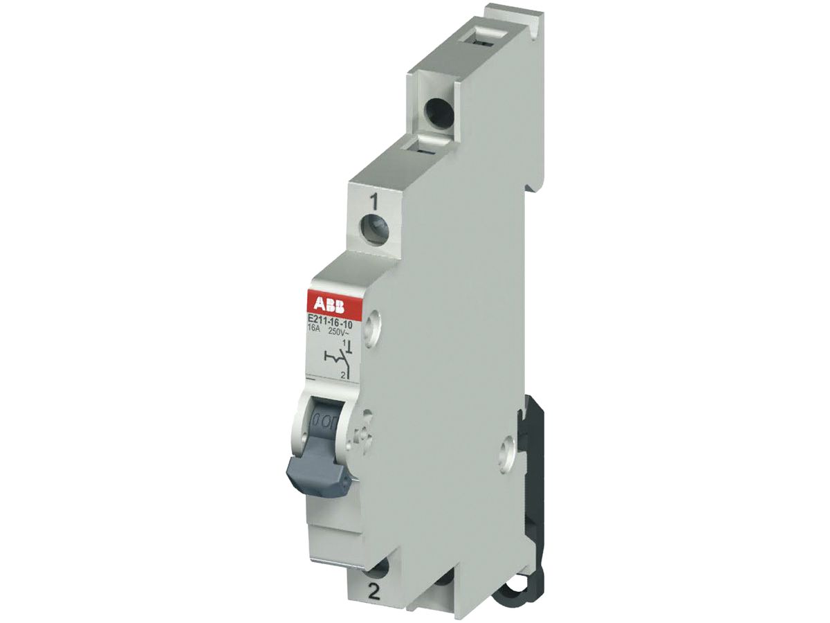 REG-Ausschalter ABB E211, 16A/250V 1L 1S, ½TE, "0-I"