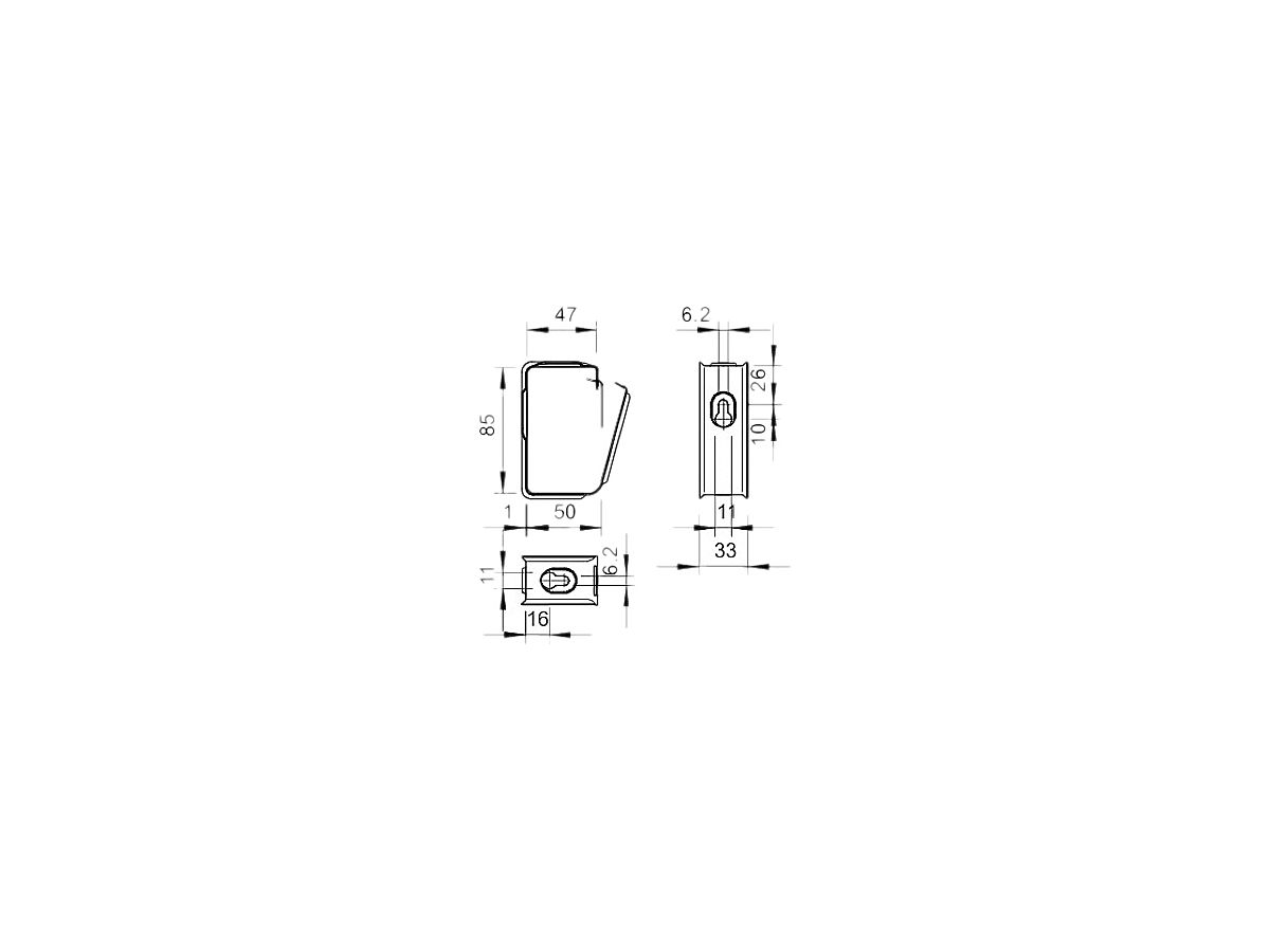 Sammelhalterung Bettermann 30×3×1.5mm² verzinkt
