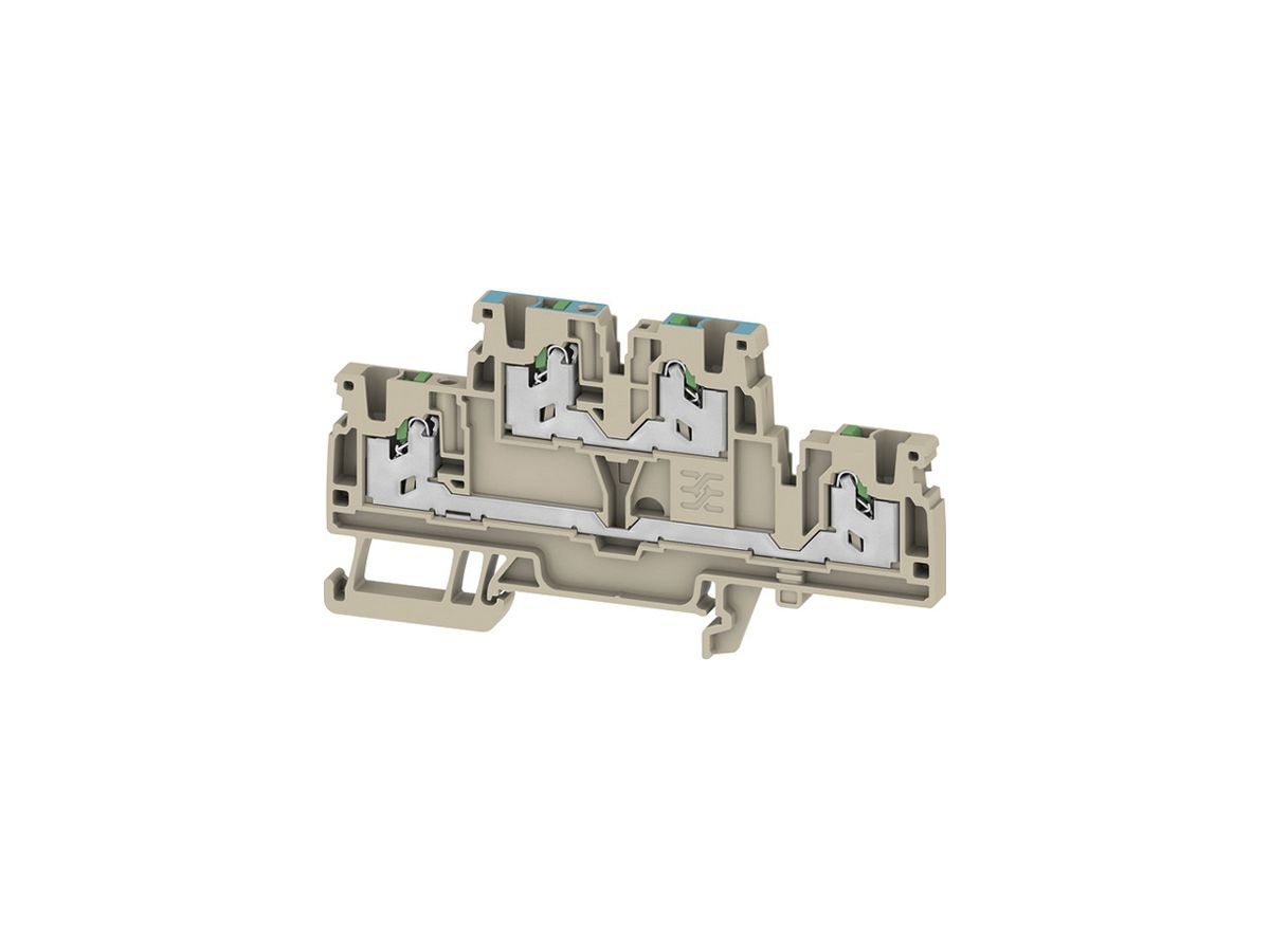 Durchgangs-Reihenklemme WM S2T 0.5…2.5mm² 22A/800V Snap-in TH35 be