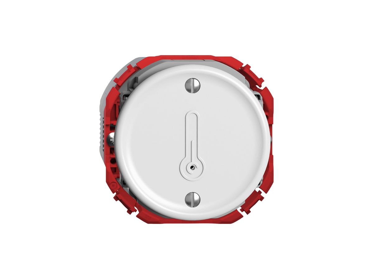 Raumtemperatursensor STANDARDdue Wiser SNAPFIX® K+ 230V Ø53mm ws