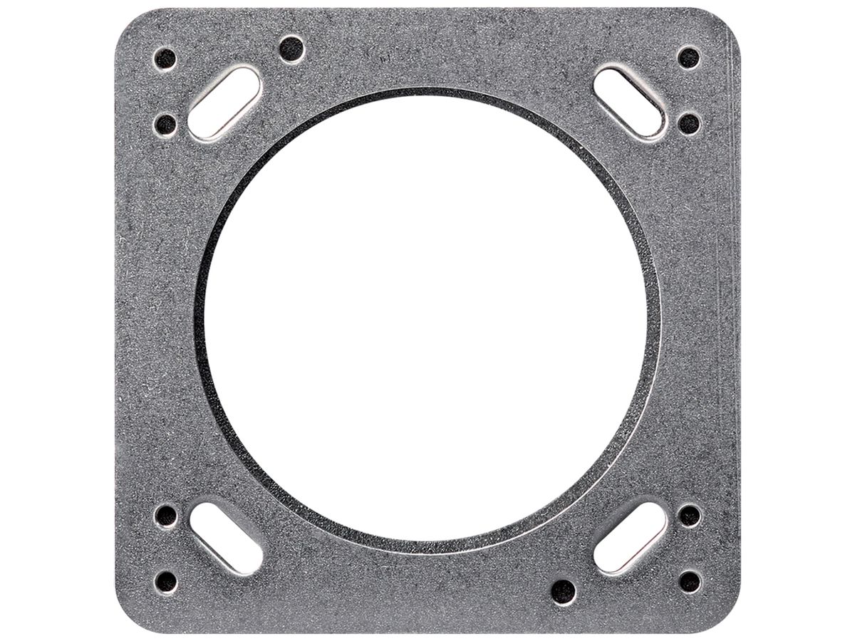 UP-Montageplatte robusto 1×1, für Rauputz, aluminium