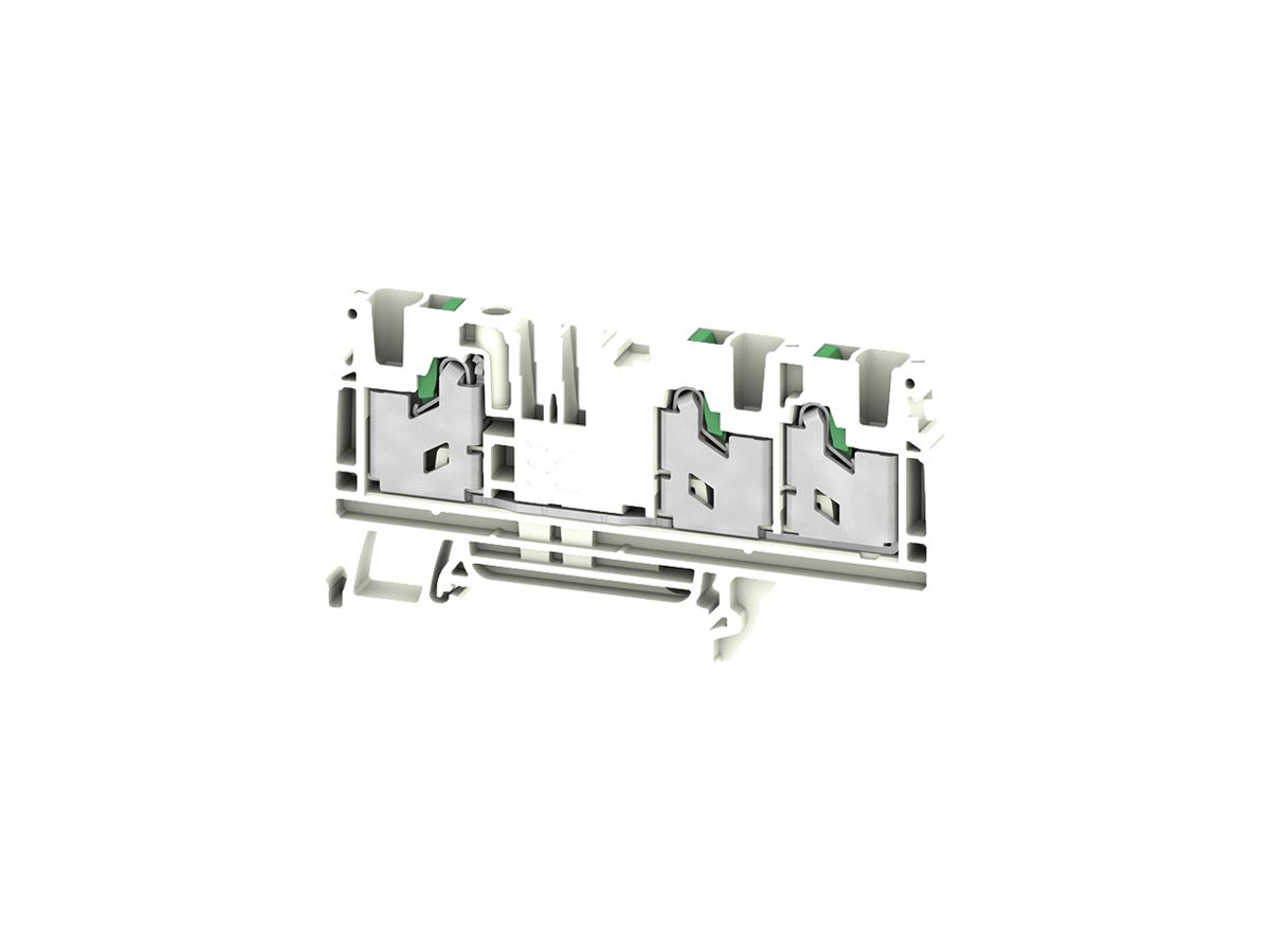 Durchgangs-Reihenklemme WM S3C 4mm² 32A 1000V SNAP IN 3×1 TH35 ws