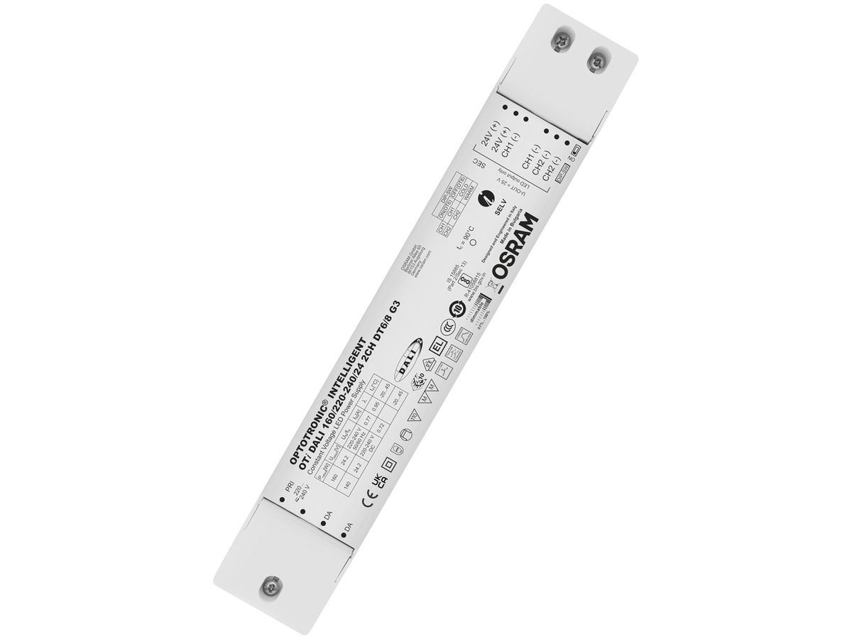 LED-Konverter OSRAM OTi 2CH DT6/8 DALI DIM 160W 24.2V