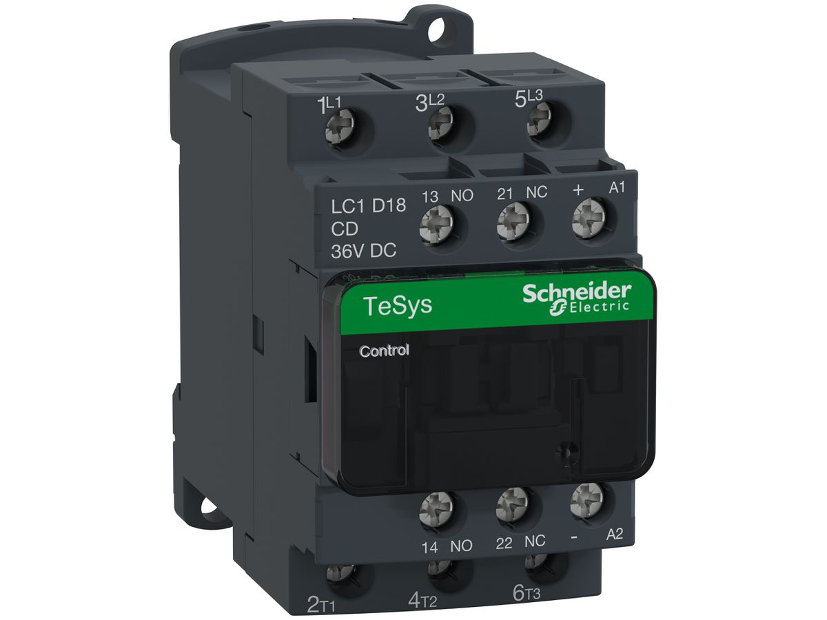 Schütz Schneider Electric TeSys 18A 36VDC