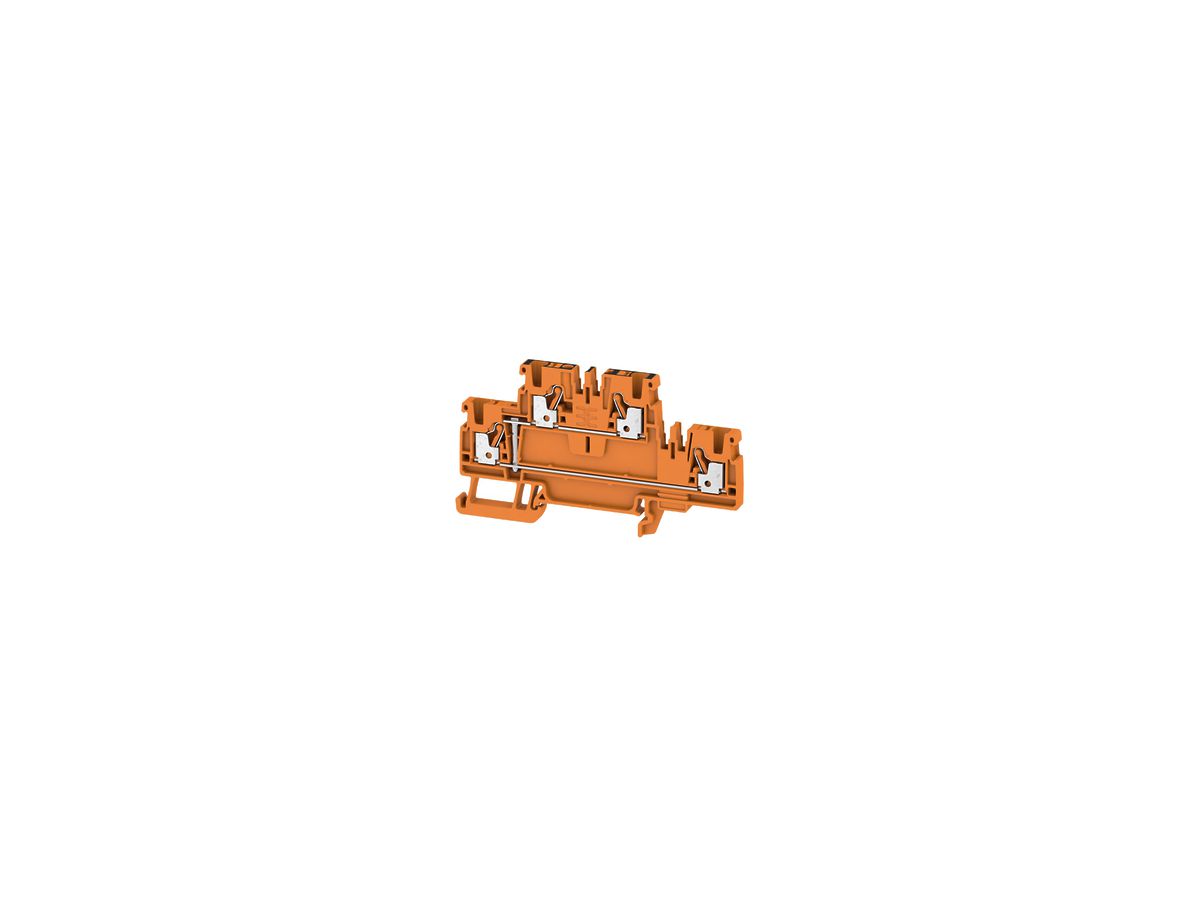Mehrstock-Reihenklemme Weidmüller A2C PUSH IN 2.5mm² 2 Etagen orange