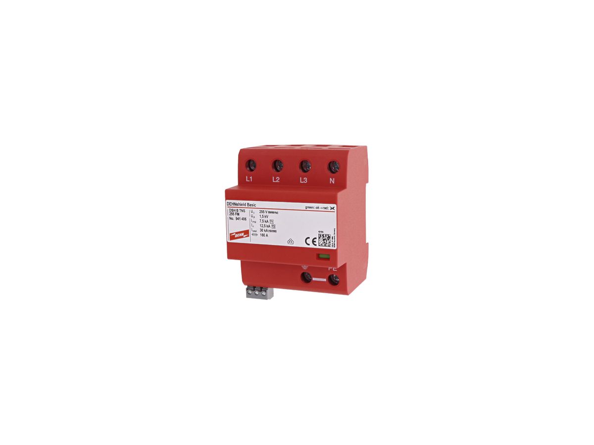 Kombi-Ableiter Elvatec/DEHN shield B TNS 255 FM Typ 1+2/Klasse I+II