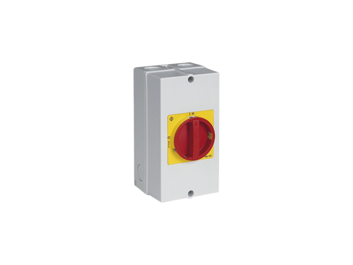 AP-Lasttrennschalter K&N 60A/400V 0/4L N-vorauseilend, rt/gb