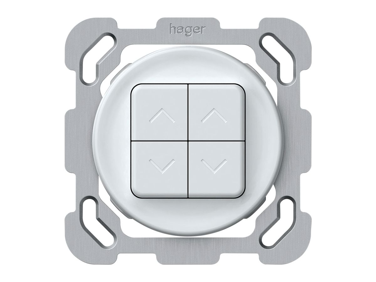 UP-Storentaster origin 2P 4×Tasten 77×77mm weiss