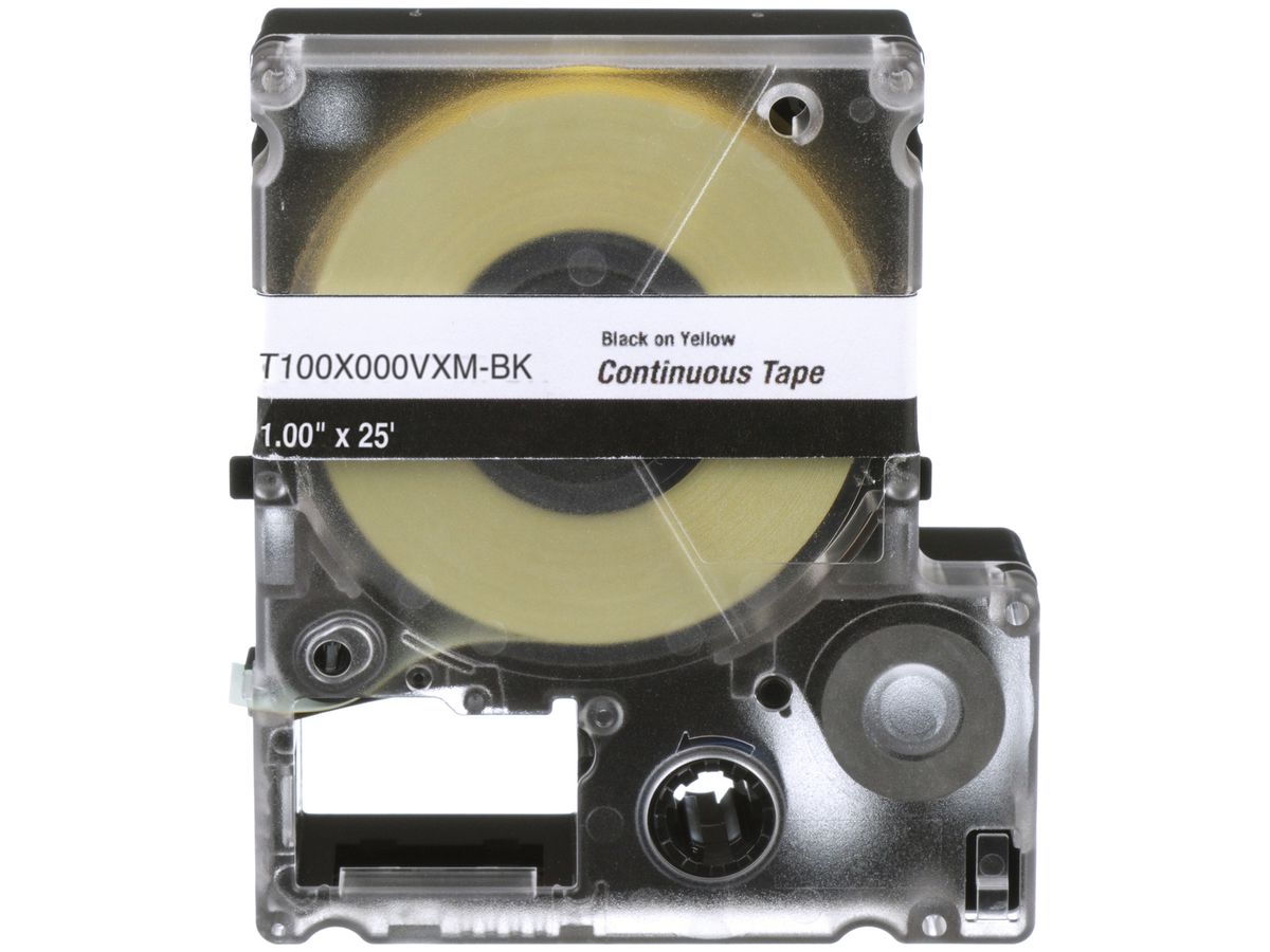 Etikettenkassette Panduit MP, Endlosband, 24×7000mm schwarz auf gelb