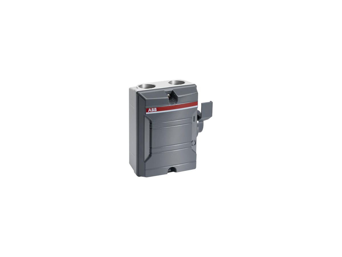 AP-Anlageschalter ABB 4-polig 16A 400V dunkelgrau/dunkelgrau