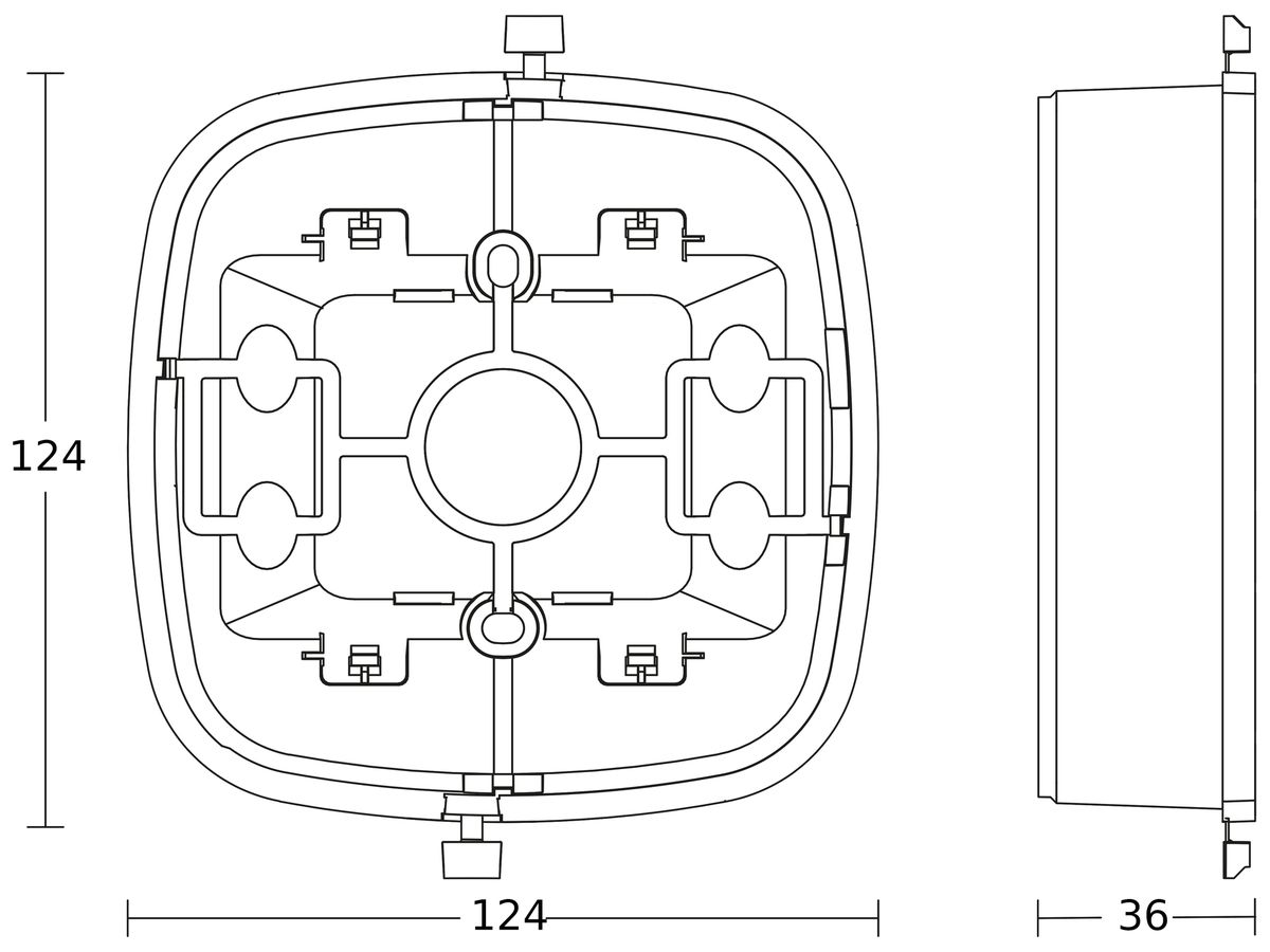 AP-Gehäuse Steinel für PresenceControl PRO, IP54, weiss