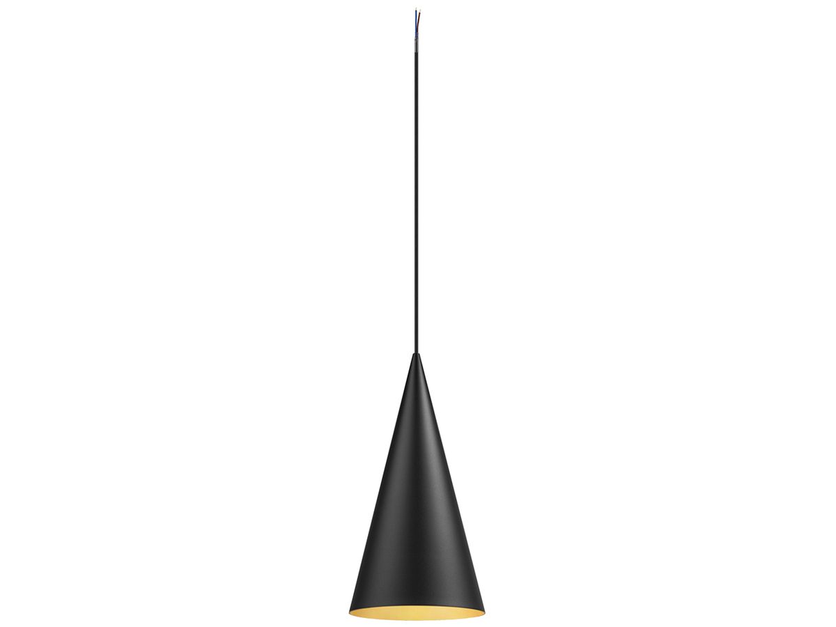 Pendelleuchte SLV MAGICO 20 E27 1×10W DIM Ø210mm schwarz/gold