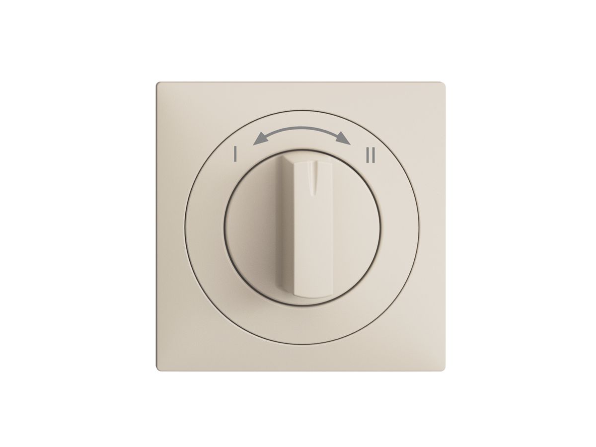 Frontset EDIZIOdue I<->II crema 60×60mm für Drehschalter