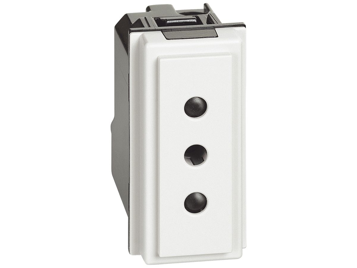 Steckdose Living Now italienischer Standard 1 Modul 10A weiss