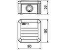 AP-Abzweigdose Bettermann T 40 SW 90×90×52mm IP56 schwarz