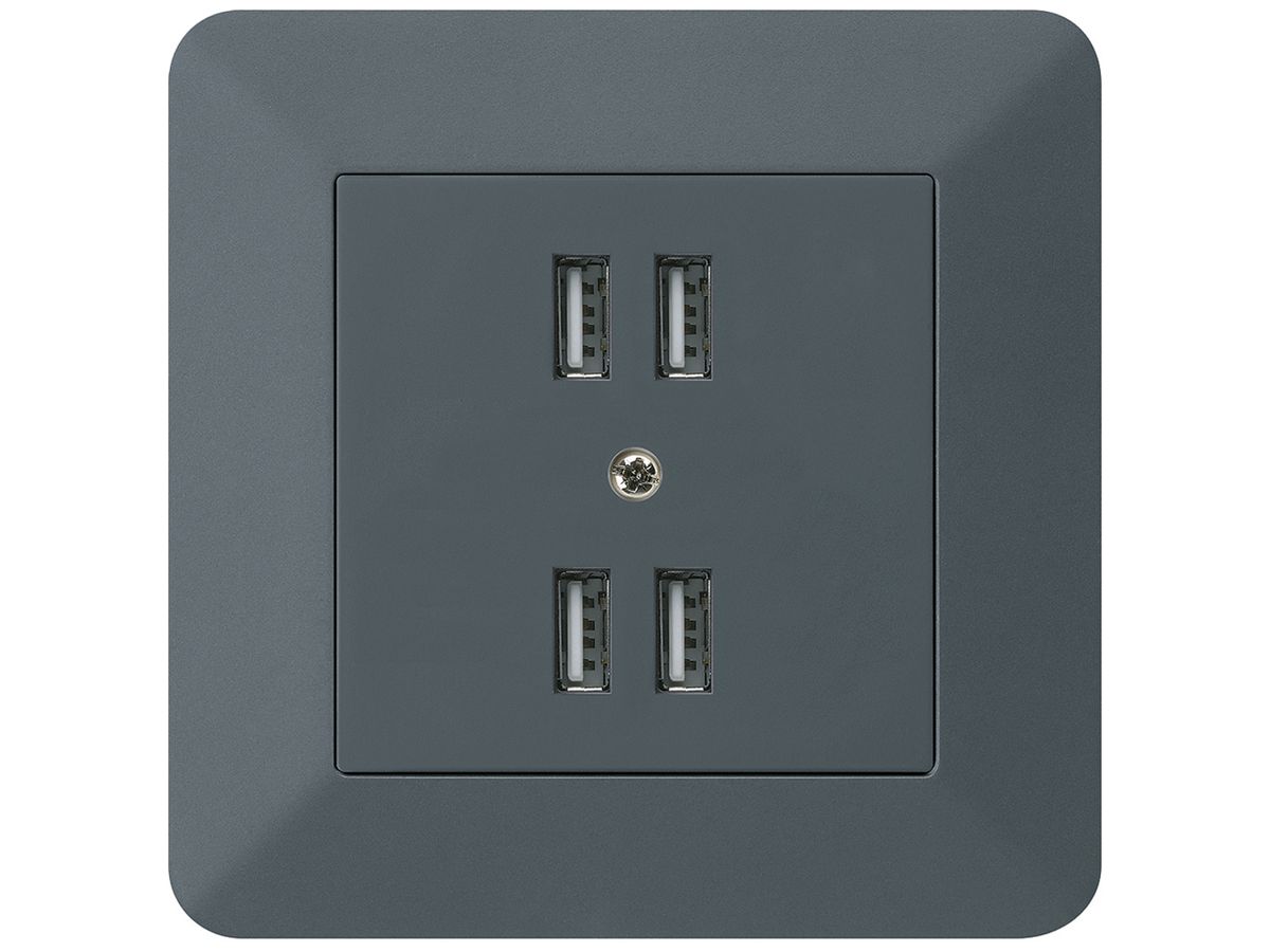 UP-Steckdose 4×USB kallysto.trend 2400mA anthrazit