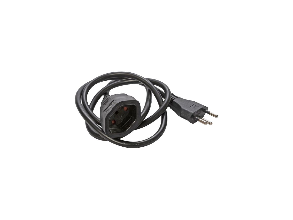 Verlängerungskabel ELBRO PVC T12 T13 3×1mm² 230V 10A IP20 4m schwarz