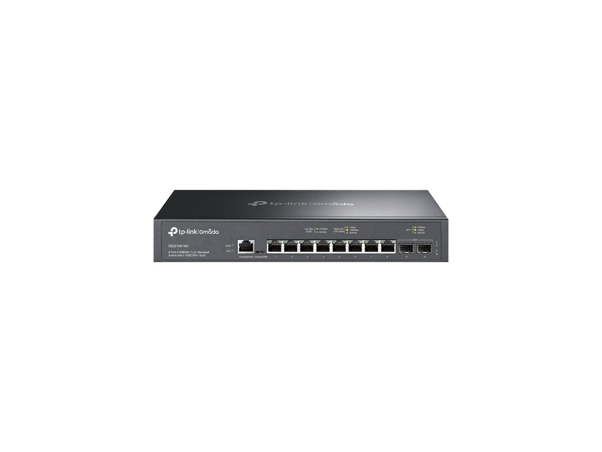 Switch TP-Link Omada SG3210X-M2 8×RJ45 2.5GbE 2×SFP 10GbE managebar