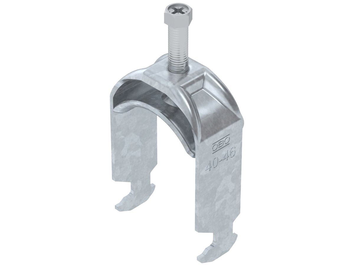 Schnellverleger BET 2056 H-Fuss Metall 40…46mm 1×Kabel Stahl tfZn