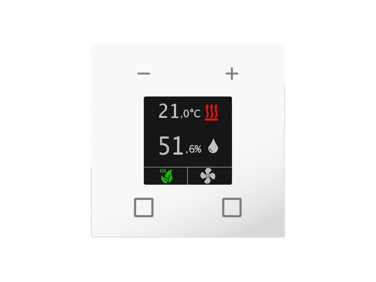UP-Raumtemperaturregler-Nebenstelle KNX MDT CN-RTN60S.01 Display weiss matt