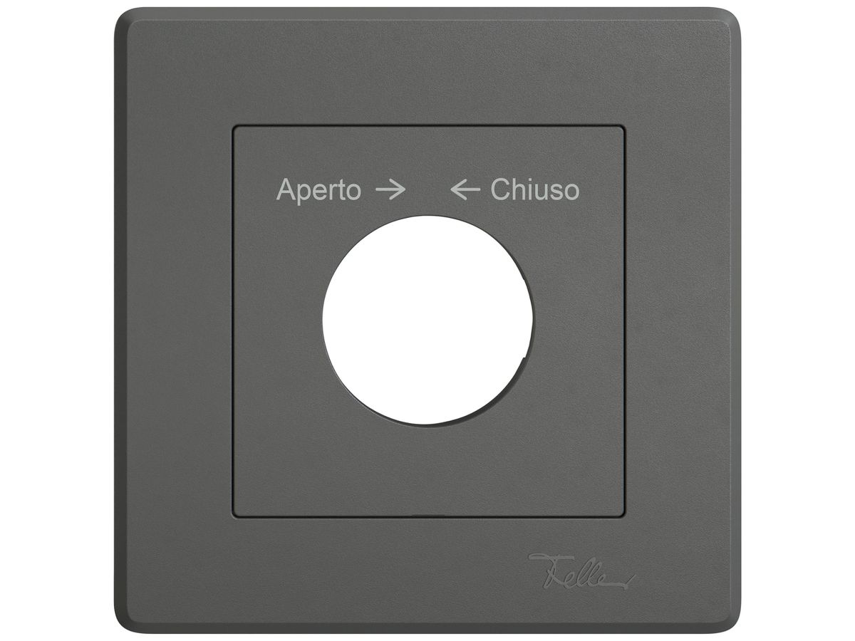 UP-Montageset EDIZIO.liv SNAPFIX® f.Drehschalter m.Schloss Aperto → ← Chiuso dgu