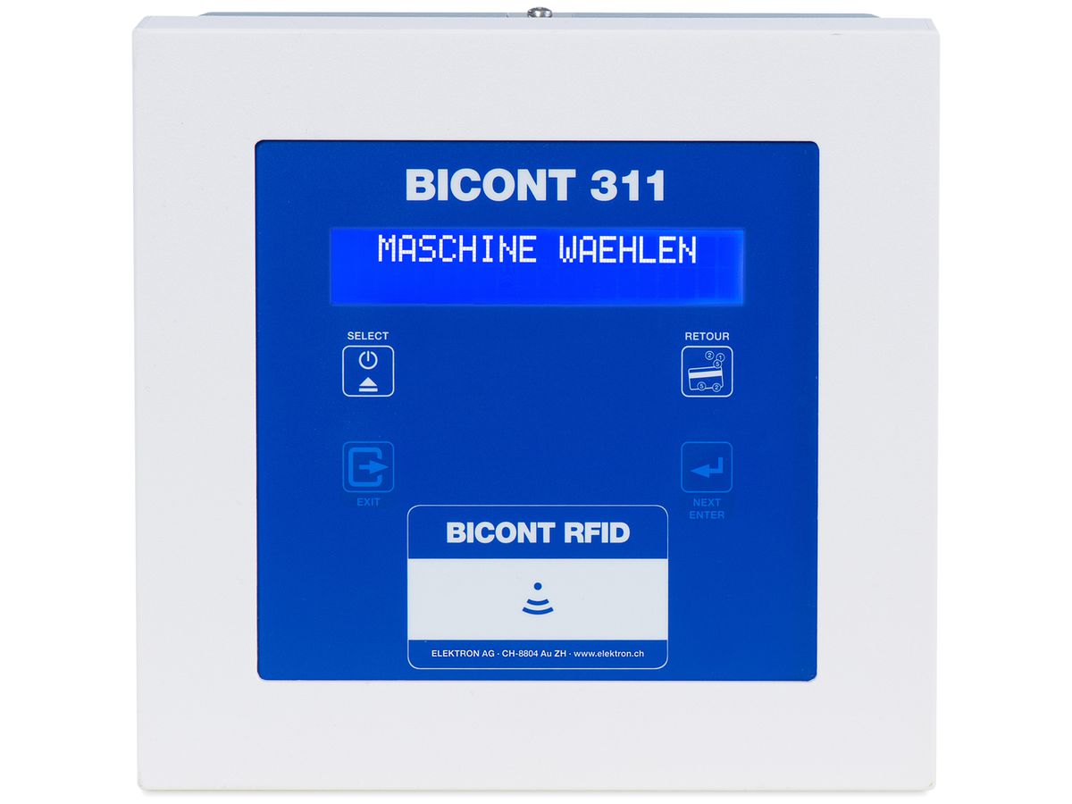 AP-Gebührenautomat Bicont 311, RFID-Card, IP65, 16A, 11kW, für 1 Gerät